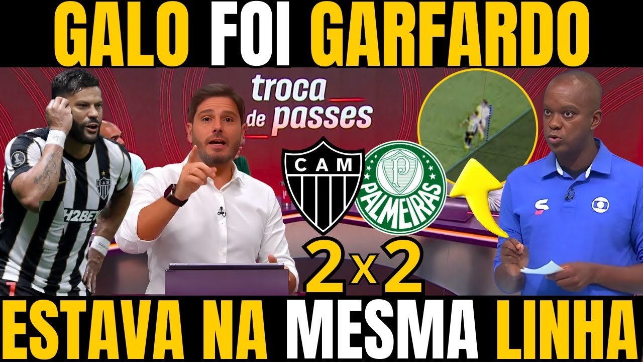 TROCA DE PASSES! GALO FOI GUARFADO MAIS UMA VEZ COM PENALTI NÃO MARCADO E GOL MAL ANULADO