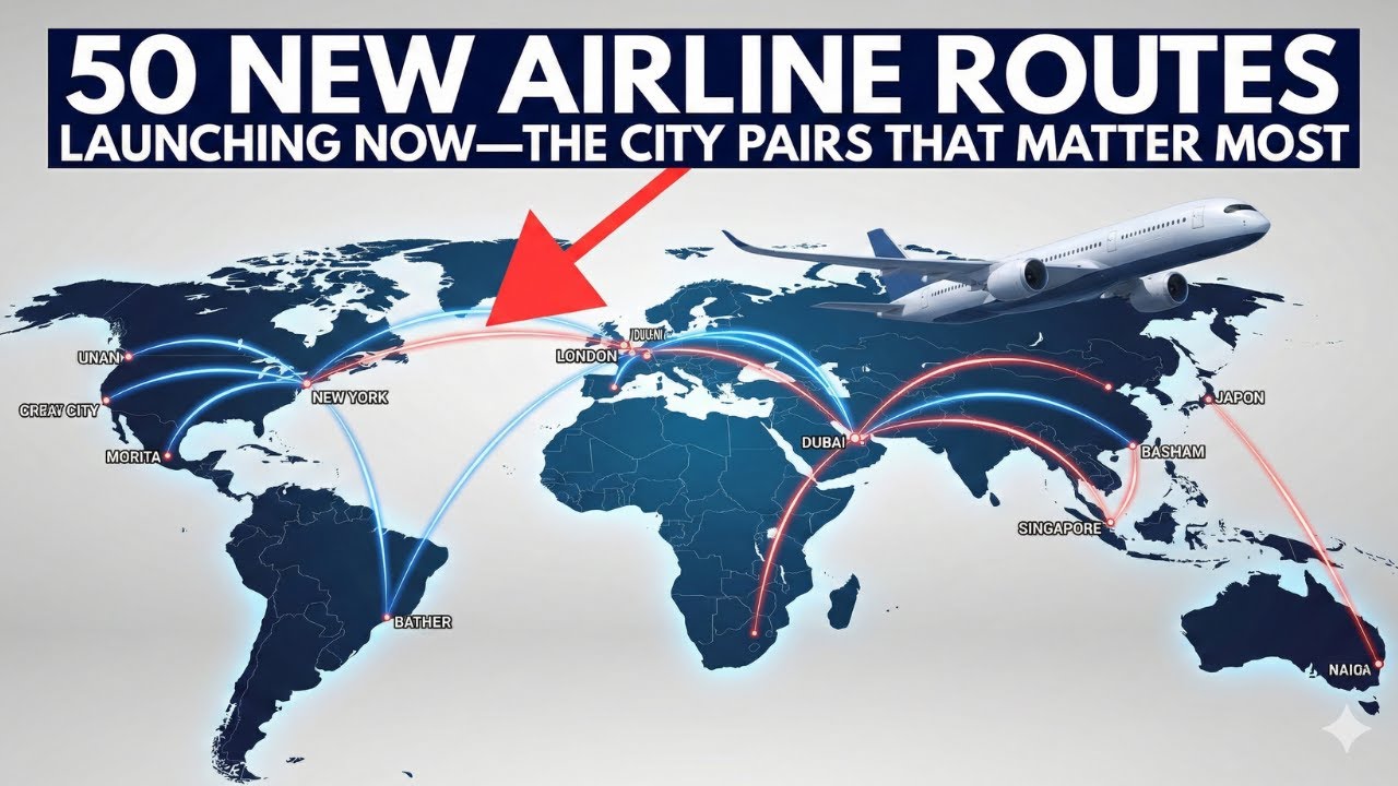 50 NEW AIRLINE ROUTES Launching NOW — These Signal A MAJOR SHIFT in Aviation