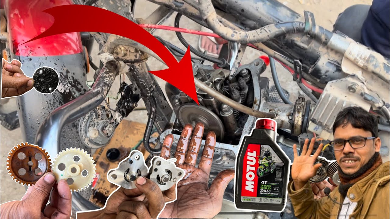 Tvs victor 3v hed per oil nahi arehe kay kare Dekhiye टीवीएस विक्टर 3वी हेड पर ऑयल नही अरे ही