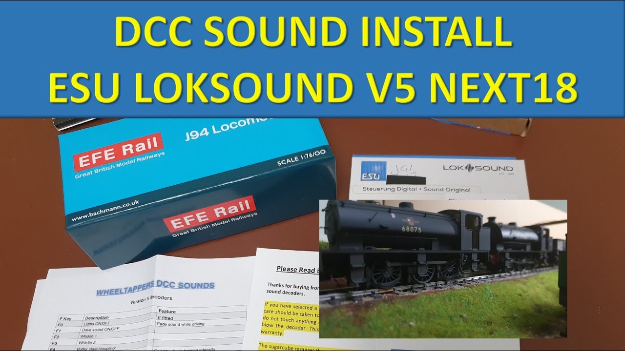 Bachmann | EFE Rail | J94 BR Steam Locomotive | adding DCC digital Sound