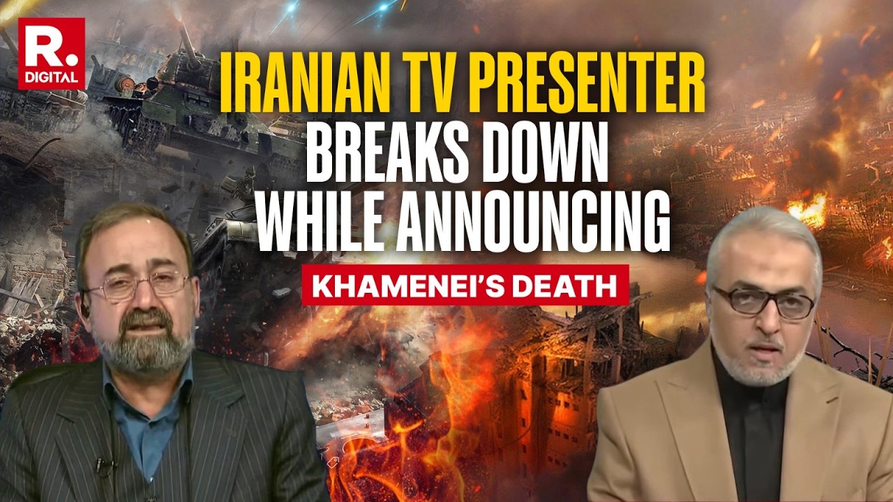 Emotional Moment on Iranian TV as Anchor Reacts to Khamenei Reports | Israel | USA | Trump | LIVE