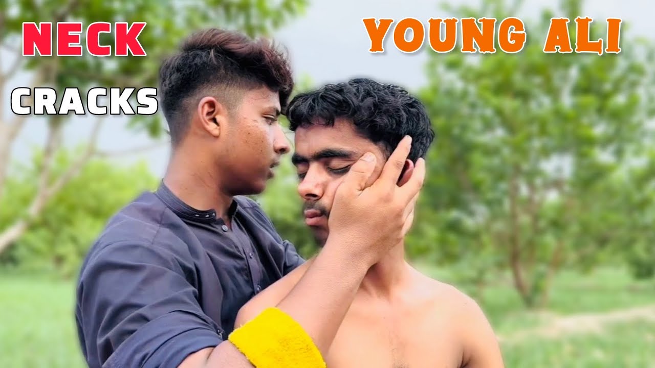 ASMR NECK CRACKS, BACK CRACKS & EAR CRACKS : ASMR RELAXING HEAD & BACK MASSAGE #youngali #asmr 