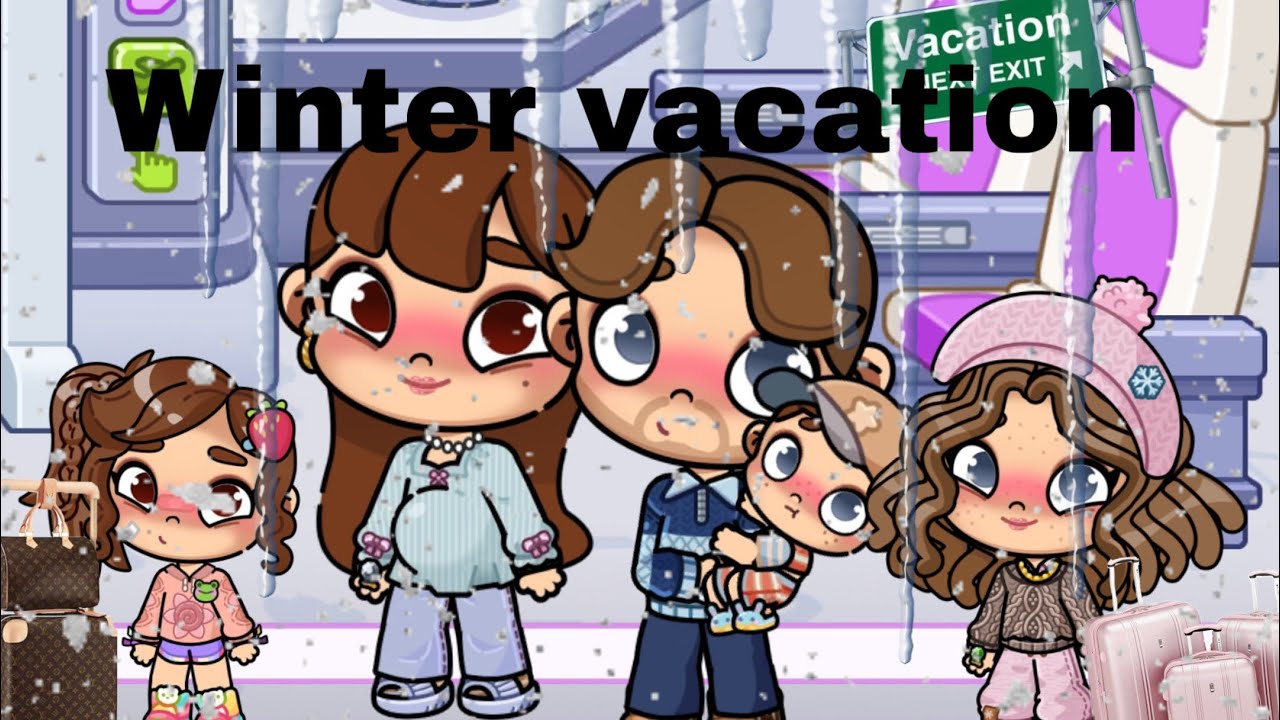 Winter vacation avatar world aesthetic with voice 