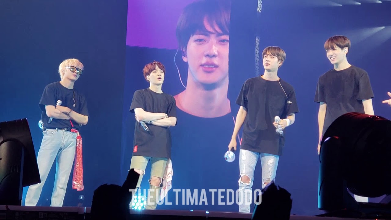180906 Selling out Staples Final Ment @ BTS 방탄소년단 Love Yourself Tour in LA Fancam 직캠