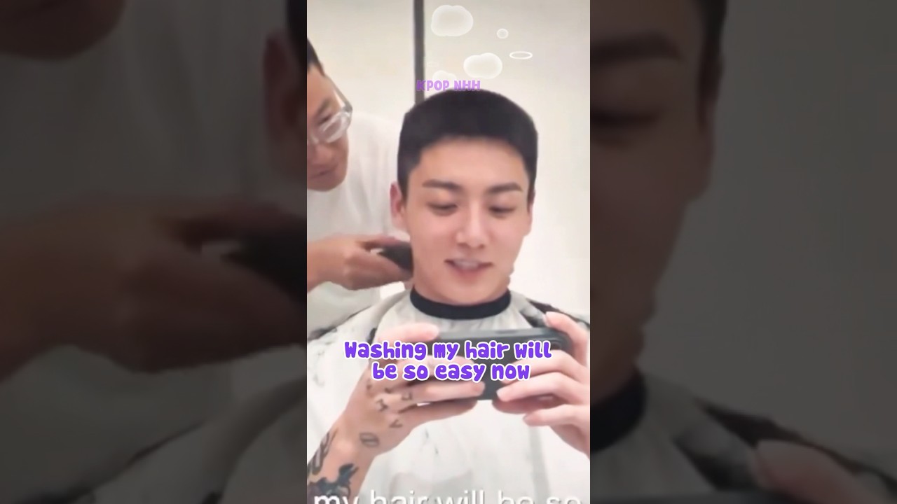 Jungkook's Hair Stylist Crying After Cut His Hair And Jungkook Gave Him A Hug 🥺😭 #shorts #bts