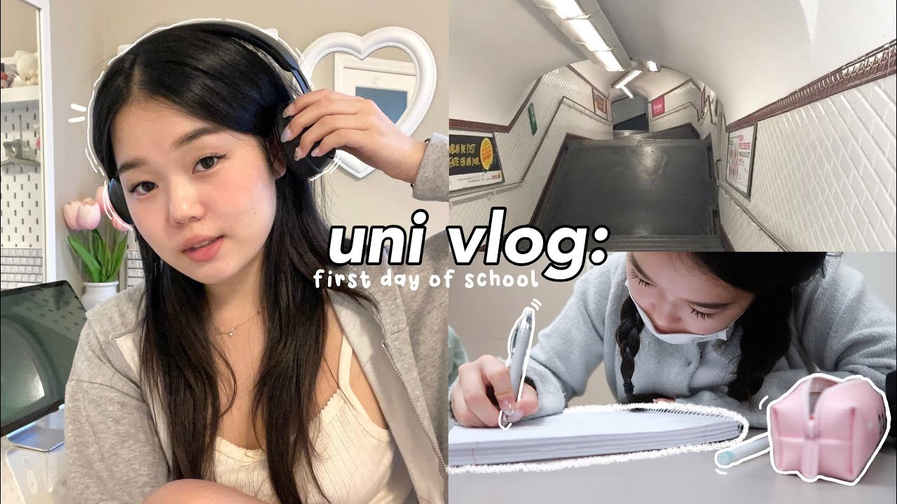 First day of University: 5 am morning routine, GRWM, in person classes etc.