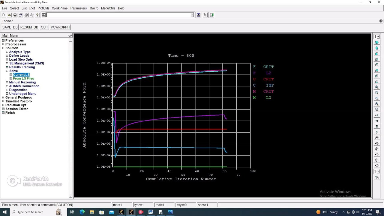 Buckling Analysis of Column in Ansys APDL