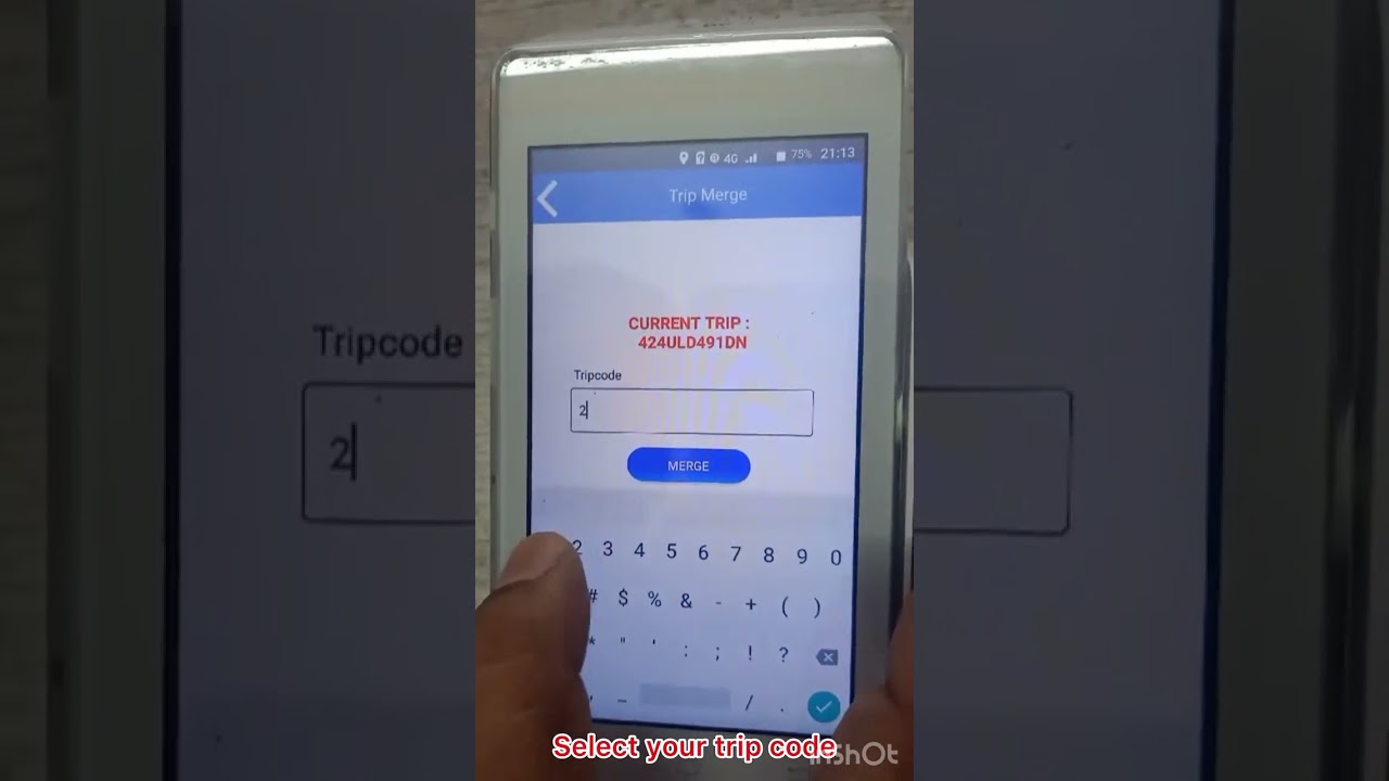 How to start “Trip start”and “Trip end”...... Merge Trip code