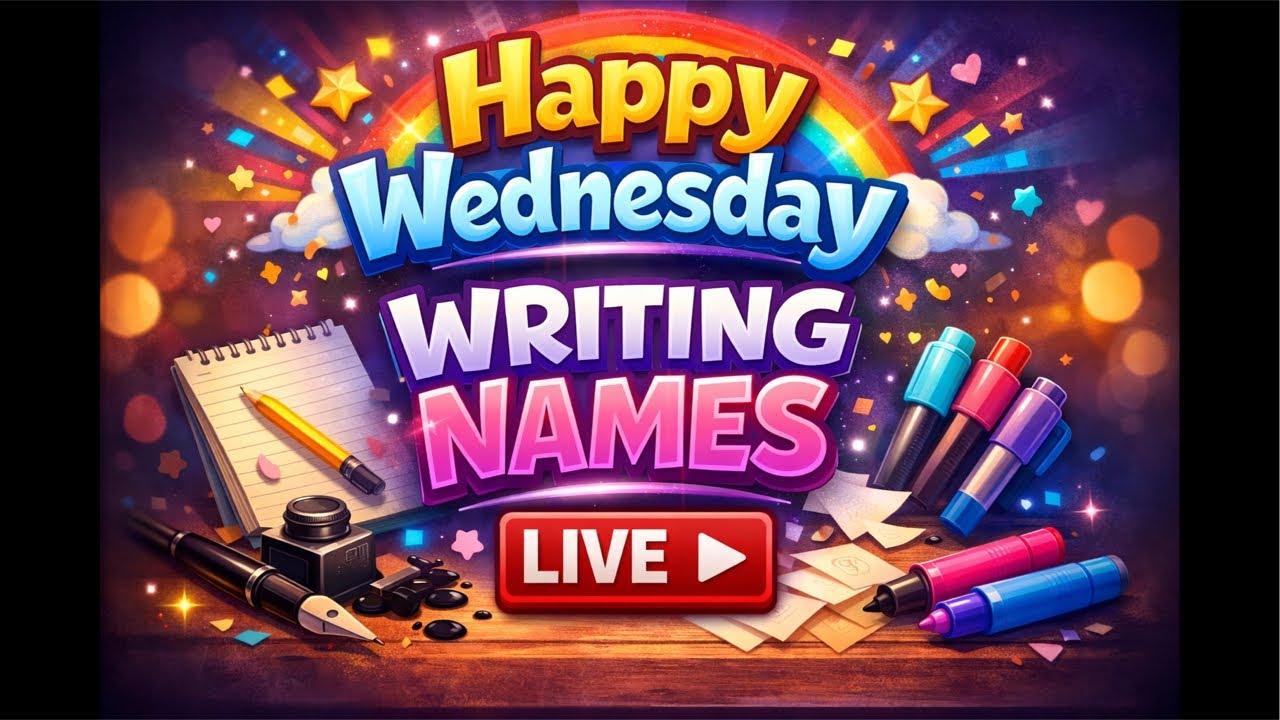 Wednesday Writing Names Live!