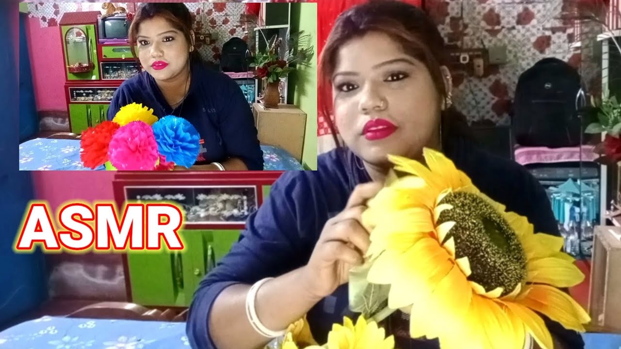 ASMR PLASTIC FLOWERS TINGLE SOUND FOR SLEEPING 💤😴