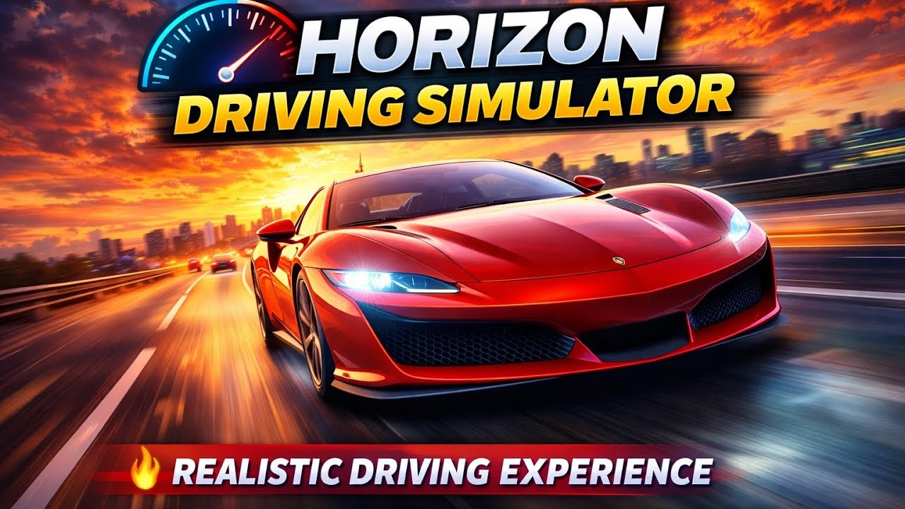 Horizon driving simulator high speed gameplay video😅. Top speed 180😱