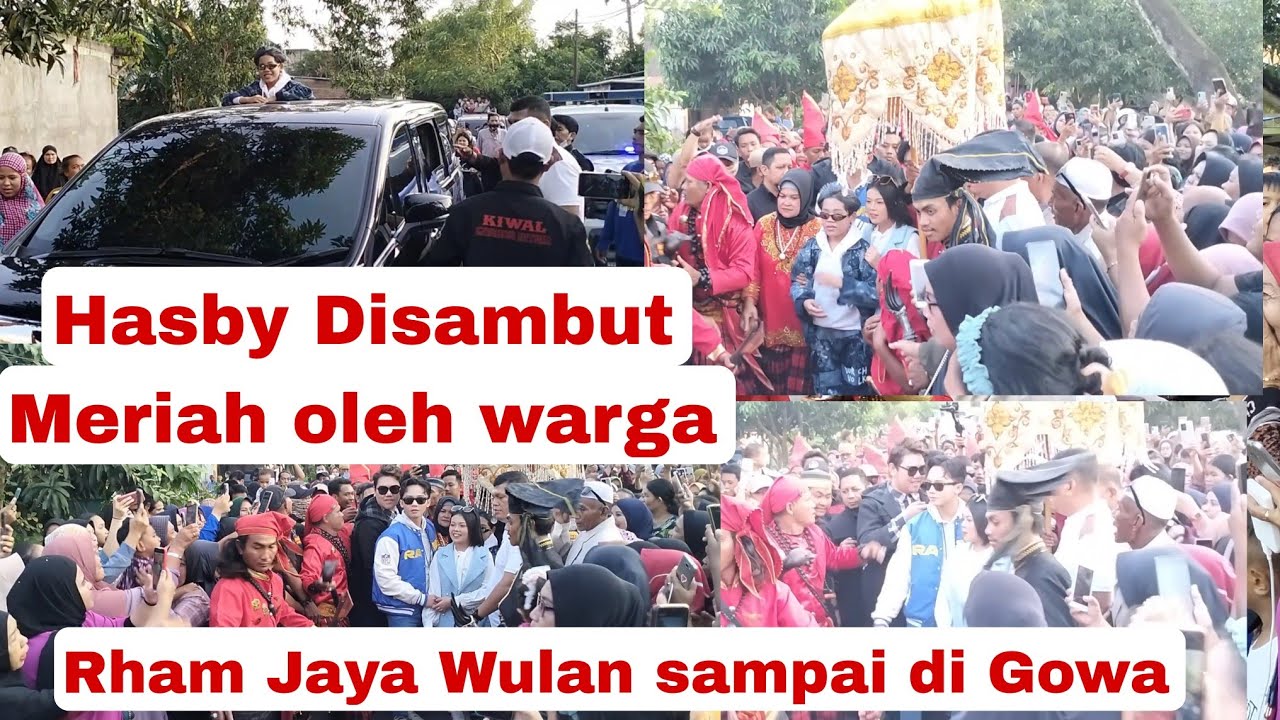 Hasby D academy 5 Gowa disambut meriah oleh warga, Jaya Rham Wulan Terharu