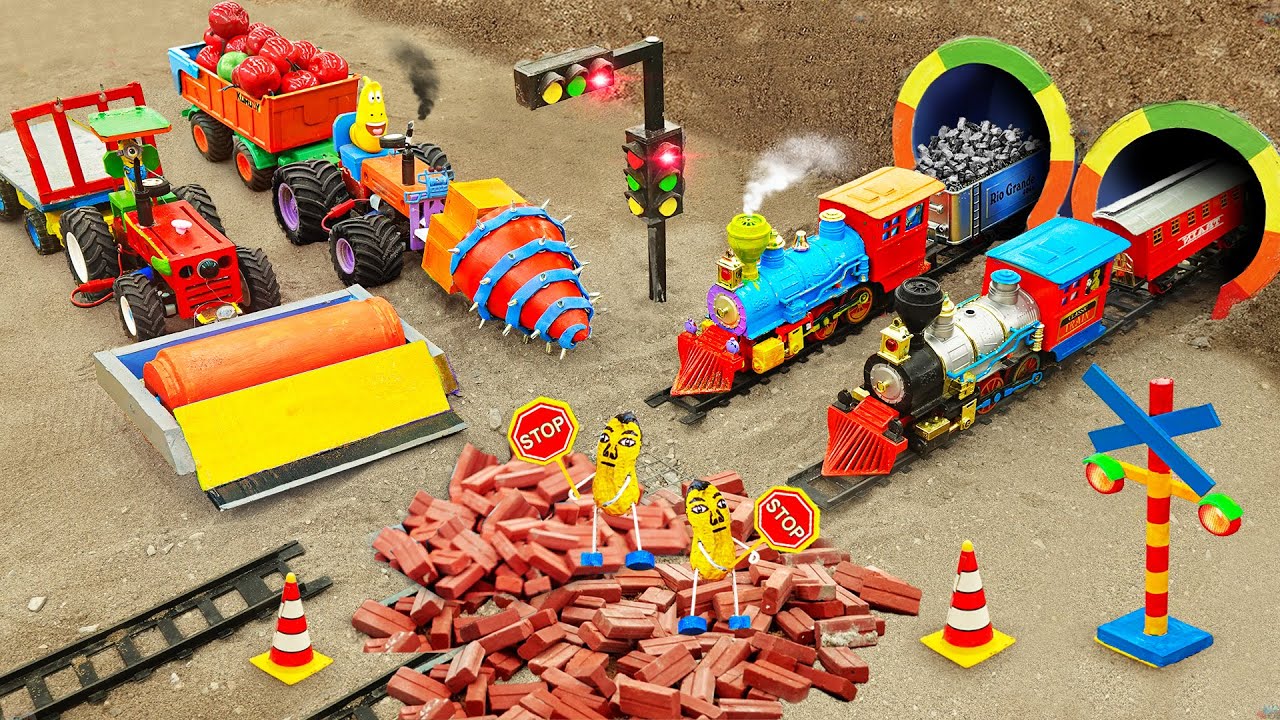 DIY Mini Tractor | Building Metal Railway Tracks | Fun Construction Science Project
