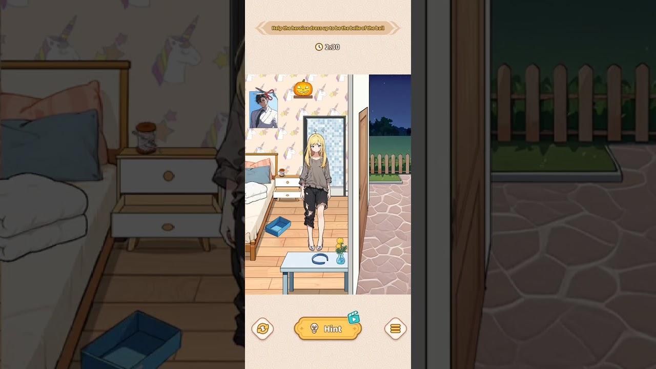 Brain Puzzle:Tricky Quest Level 129 help the heroine dress up to be the belle of the ball #games