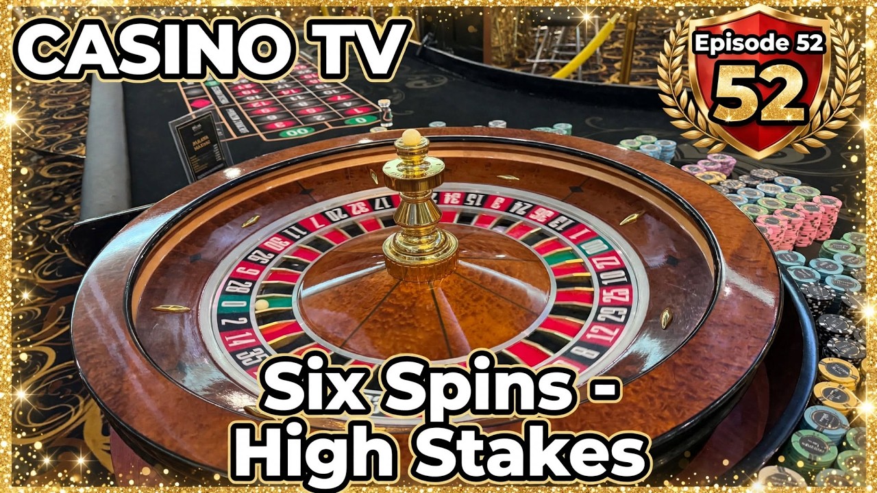 Casino TV, эпизод 52: Множественные вращения рулетки с высокими ставками! 6 вращений подряд! Безу...