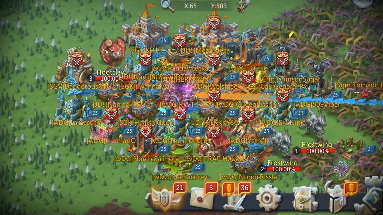 DTF Rally Party During KVK | Fury Targets - Lords Mobile