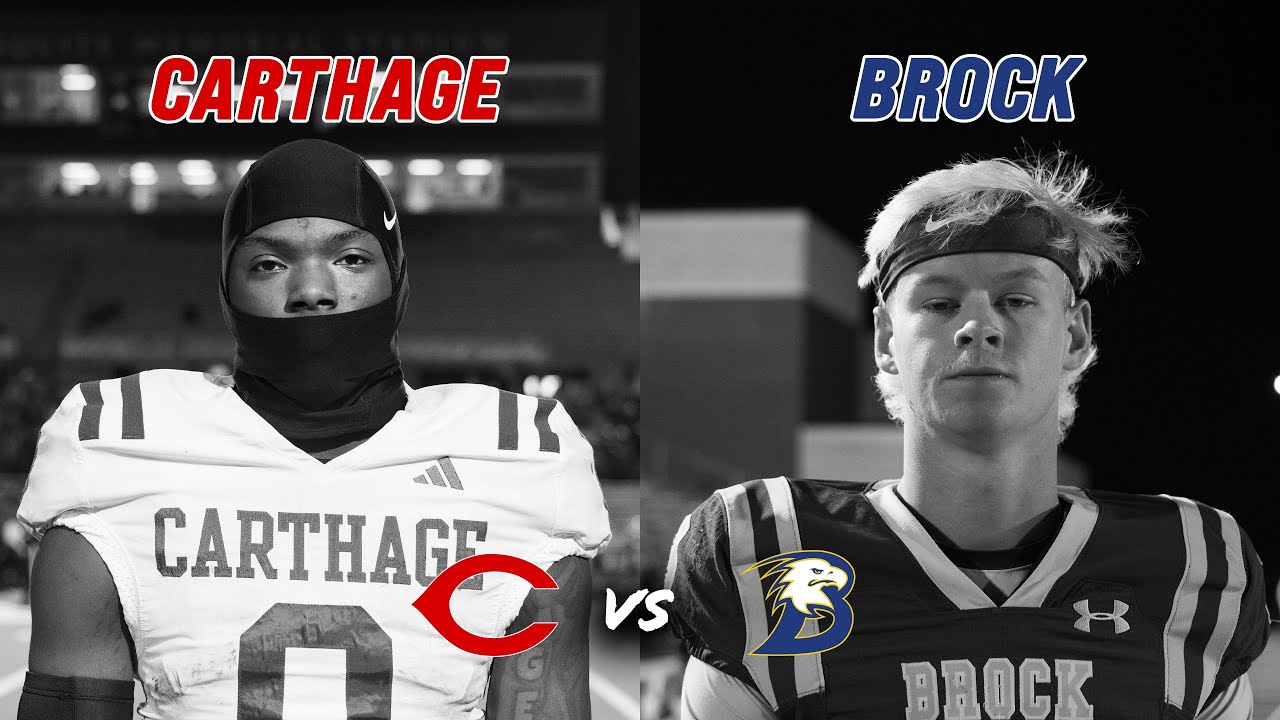 #1 Carthage vs #3 Brock 4A D2 STATE SEMI-FINAL WILL CARTHAGE PUNCH THEIR TICKET TO STATE? #txhsfb