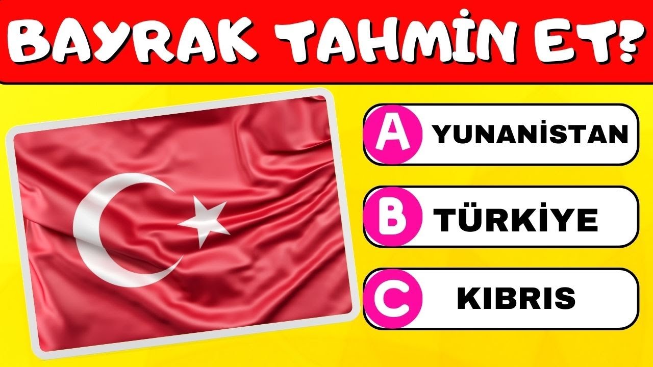 Ülkelerin Bayraklarını Tahmin Et! 🌍 Dünya Bayrakları Testi