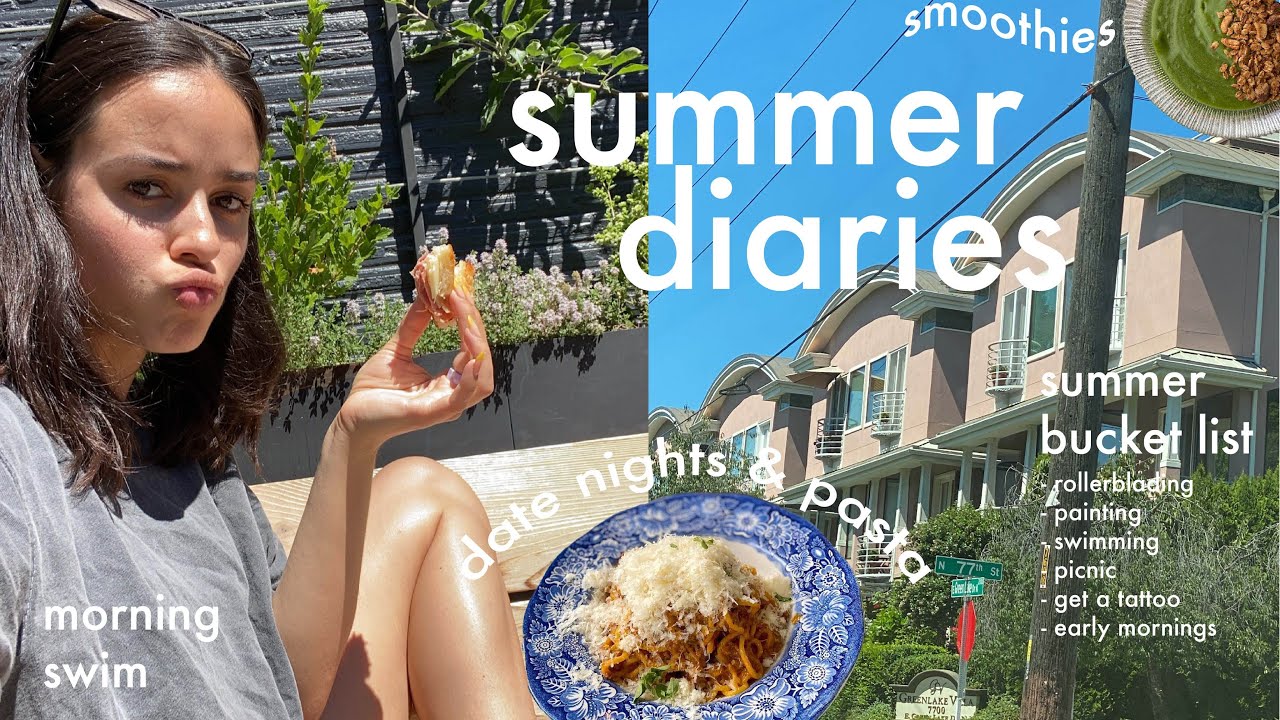 summer diaries // morning swims, summer bucket list, starting the podcast