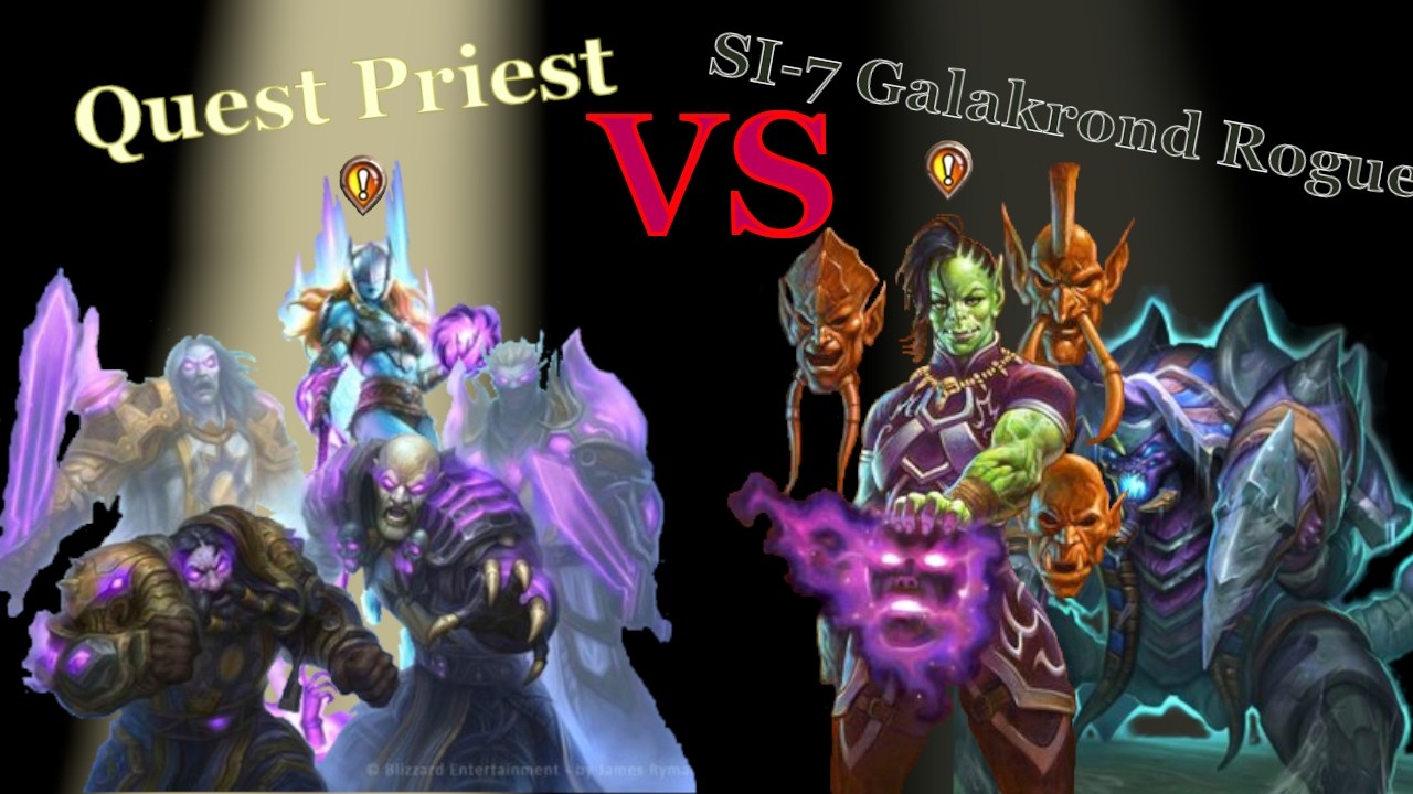 Quest Priest vs SI-7 Galakrond Rogue | Hearthstone