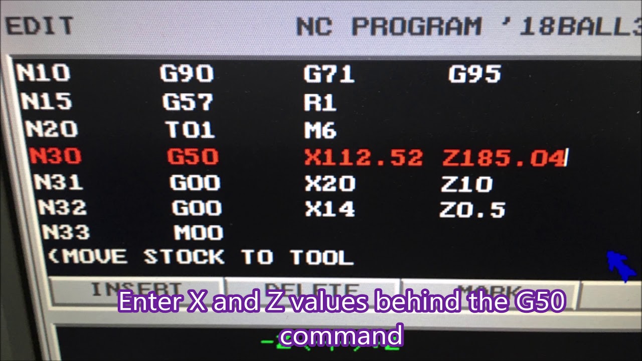 Setting up a tool in the Hercus PC200 cnc lathe