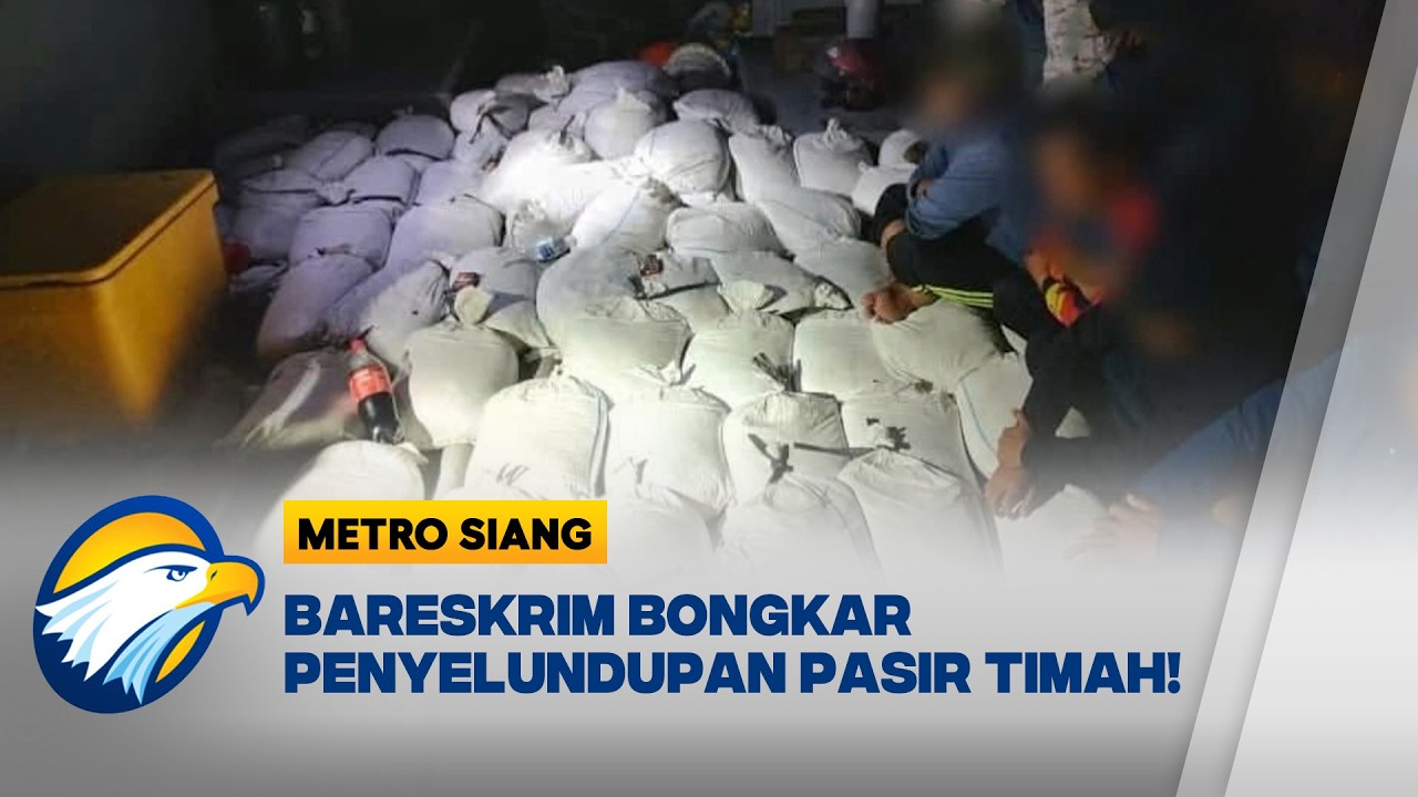 Bareskrim Geledah Kapal Terkait Penyelundupan Pasir Timah di Bangka Selatan - [Berantas]