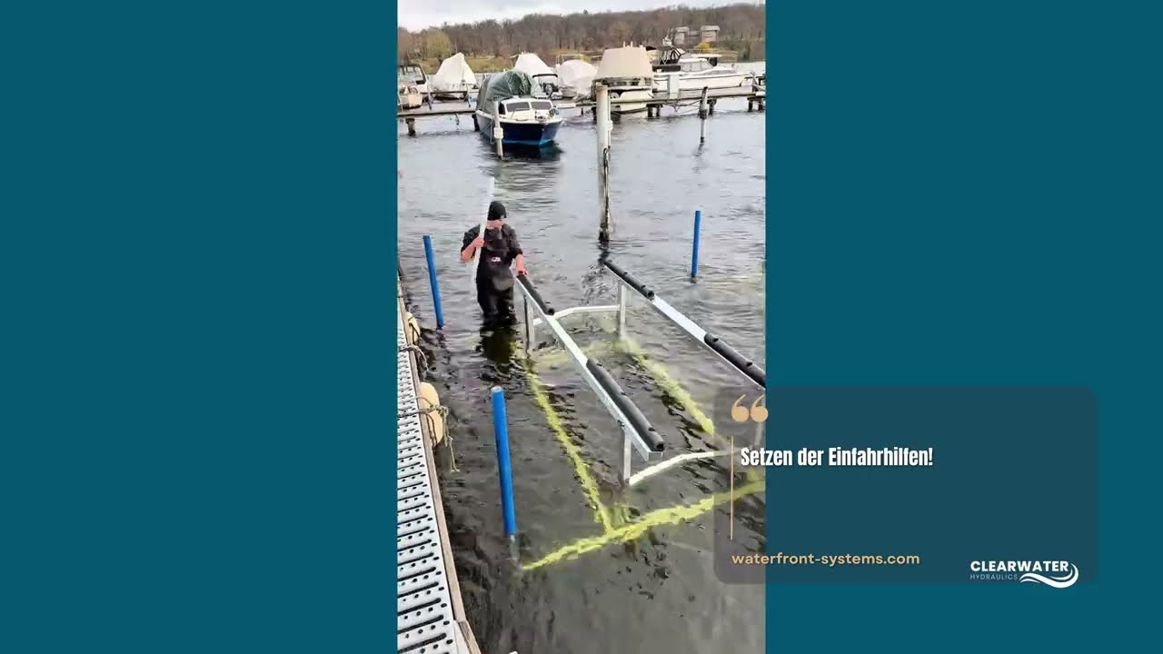 2 Bootslifte in Potsdam WFS Lift 232.0 wasserhydraulische Bootshebeanlagen made in Germany kein Öl