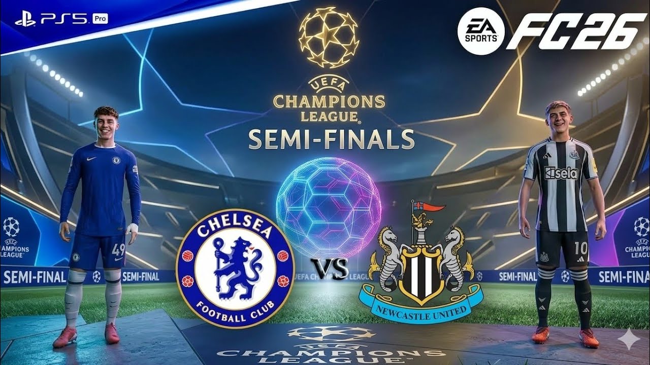 «Челси» — «Ньюкасл» — полуфинал Лиги чемпионов! Безумный матч в EA Sports FC 26 ⚽🔥