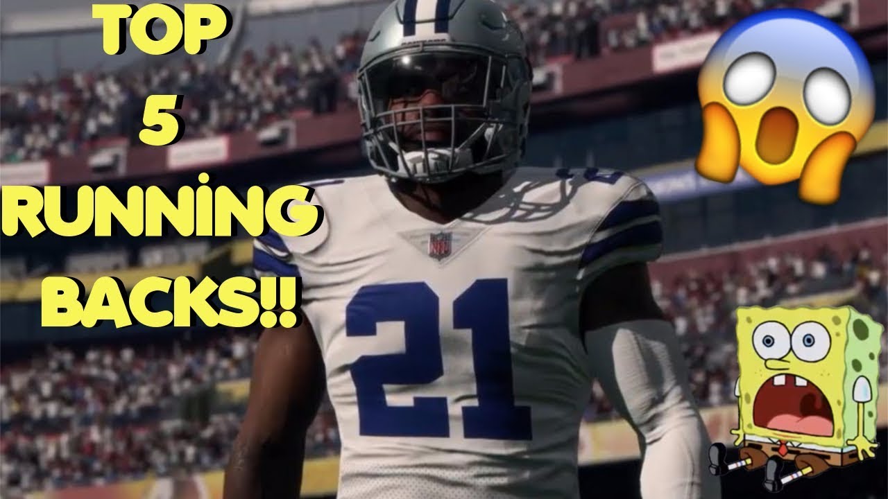 TOP 5 RUNNING BACKS IN MADDEN 18!!