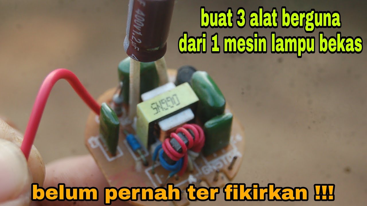 BELUM BANYAK YANG TAU !!! 3 alat yang berguna dari bekas mesin lampu