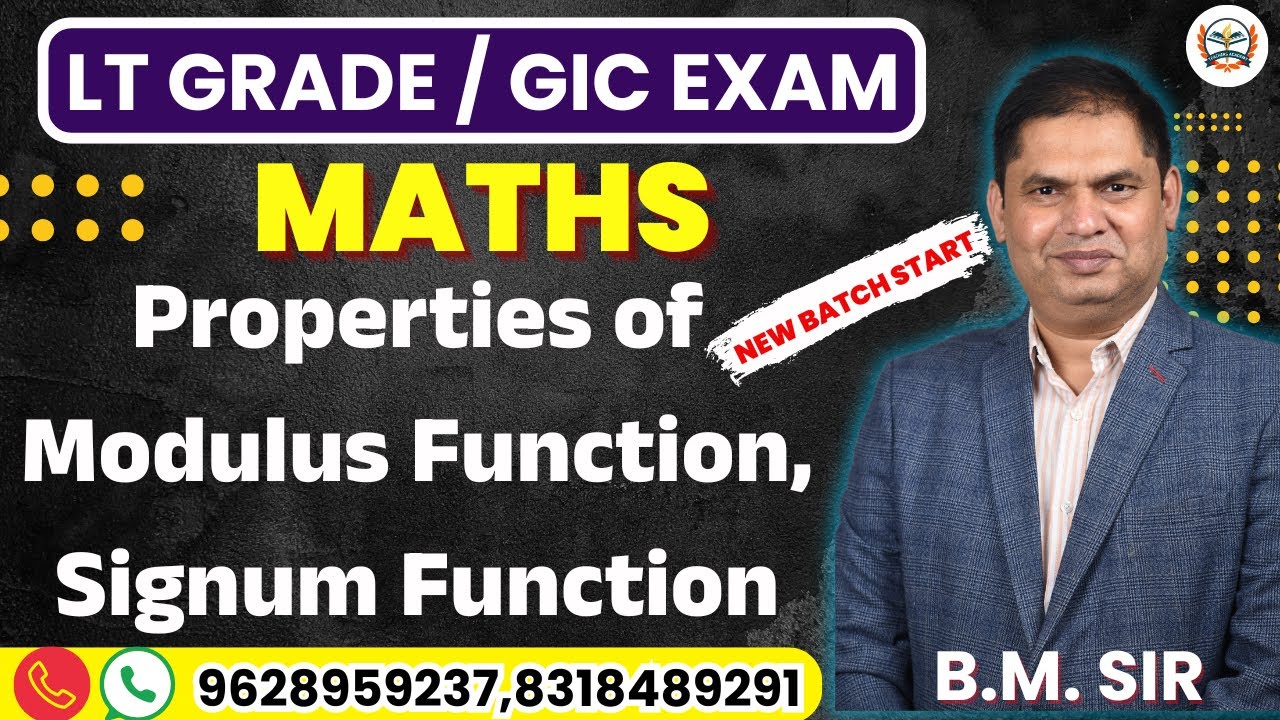 lt grade new vacancy 2025| lt grade gic maths preparation |LT Grade Maths Modulus function