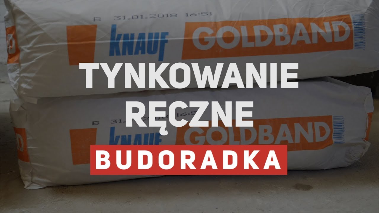 Tynkowanie ręczne - ściany wewnętrzne, tynk gipsowy Goldband