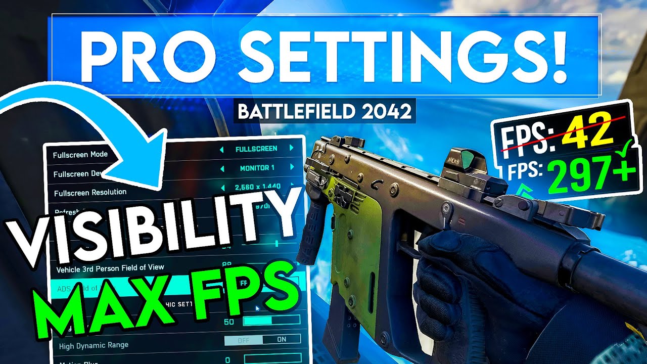 Руководство по настройкам Battlefield 2042 PRO (оптимальная видимость и производительность)