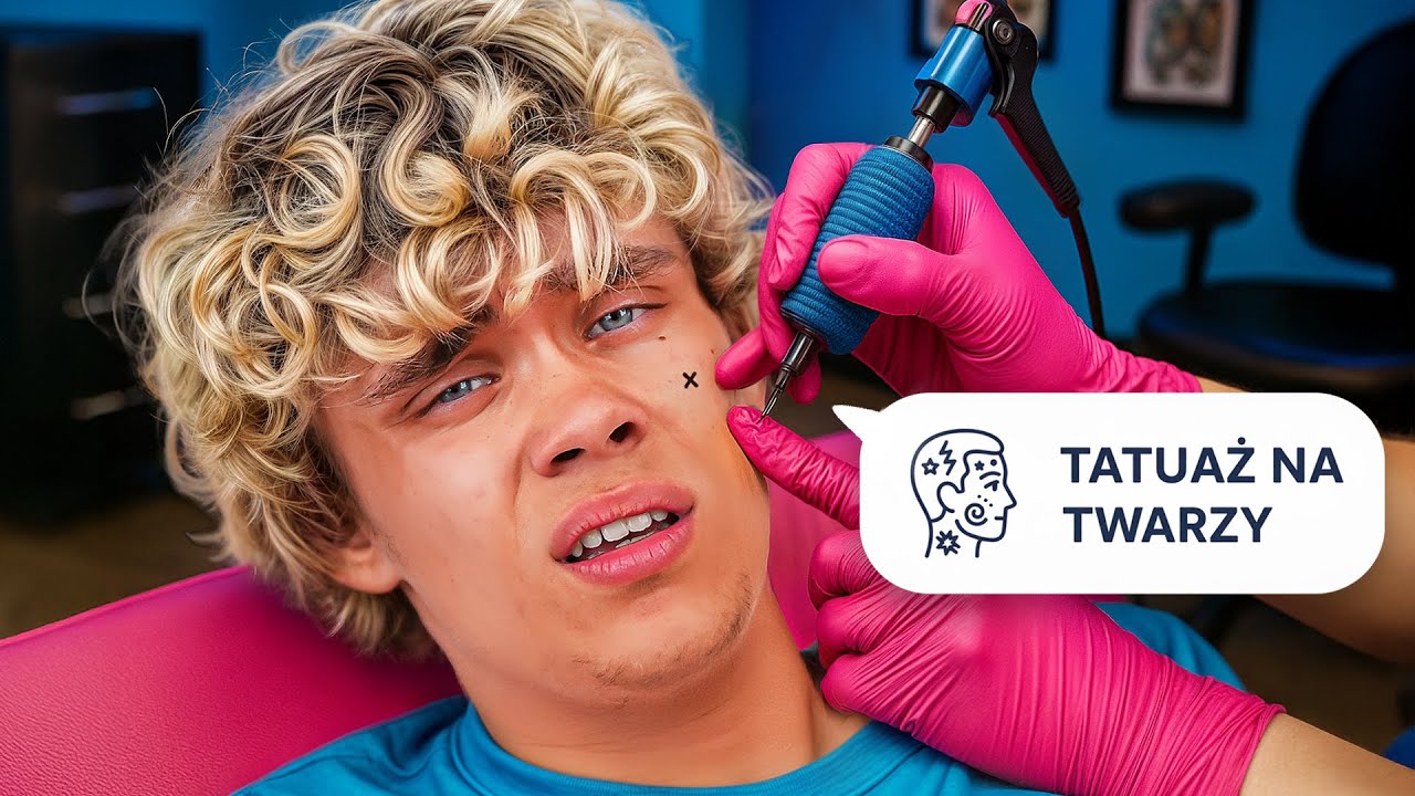 ZROBIŁ TATUAŻ NA TWARZY!!!