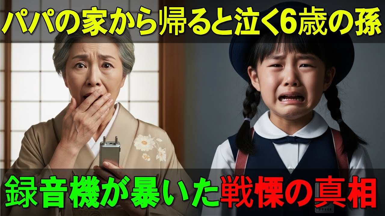 パパの家から帰ると必ず泣く6歳の孫。不審に思いカバンに録音機を隠したら…聞こえてきたのは上品な嫁の『悪魔の叫び』だった