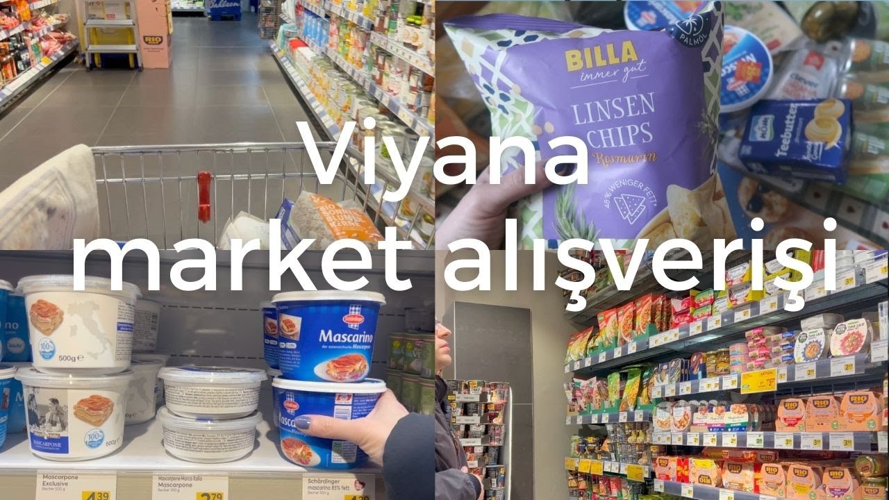 Viyana'da Market Alışverişine Gidelim | Haftalık Market Alışverişi | Hofer, Billa, Asya Marketi 🛒
