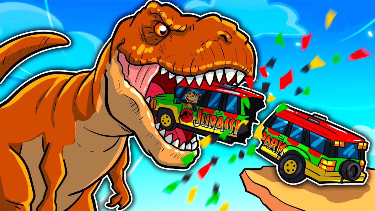 DISTRUGGIAMO IL TREX GIGANTE CON MACCHINE ASSURDE! MI HA MANGIATO?! *MAPPA ESCLUSIVA*