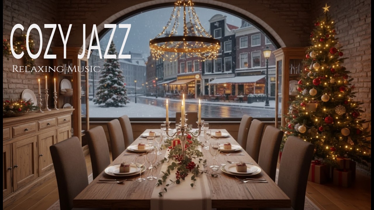 Beautiful Relaxing Winter Jazz ~ Jazz Piano Music And a Cozy Cafe Atmosphere, Ideal For Study & Work