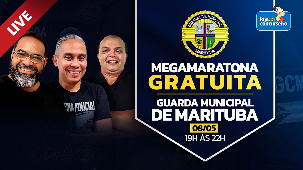 MEGAMARATONA Guarda Municipal de Marituba-PA - Loja do Concurseiro