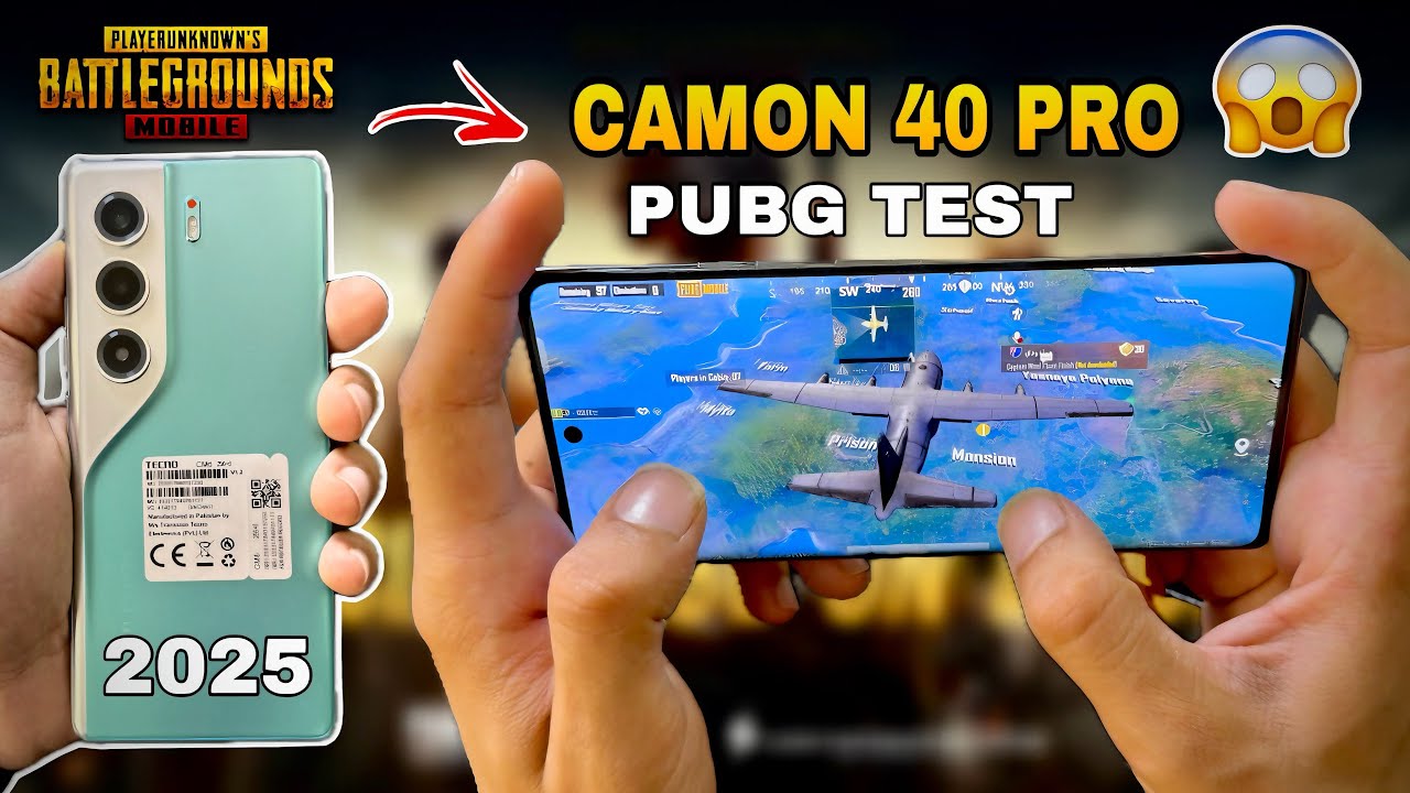 TECNO CAMON 40 Pro PUBG Test 🔥 Ultra Graphics + Smooth Gameplay | Shocking FPS Result!😱