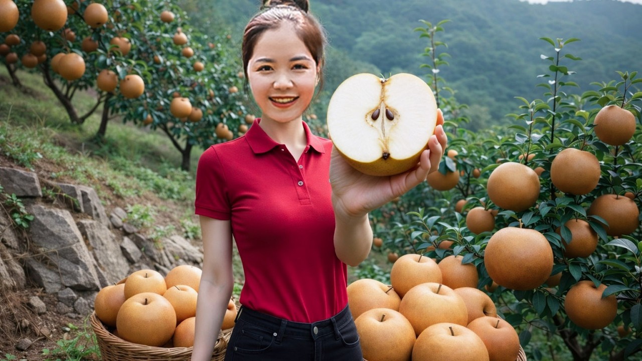 Harvesting 1000+KG of Giant Pears from the Mountain Orchard to Sell