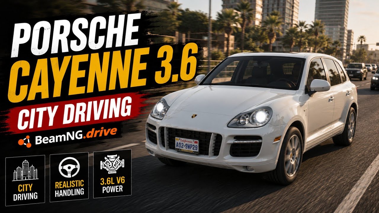 Porsche Cayenne 3.6 | City Driving | BeamNG.drive