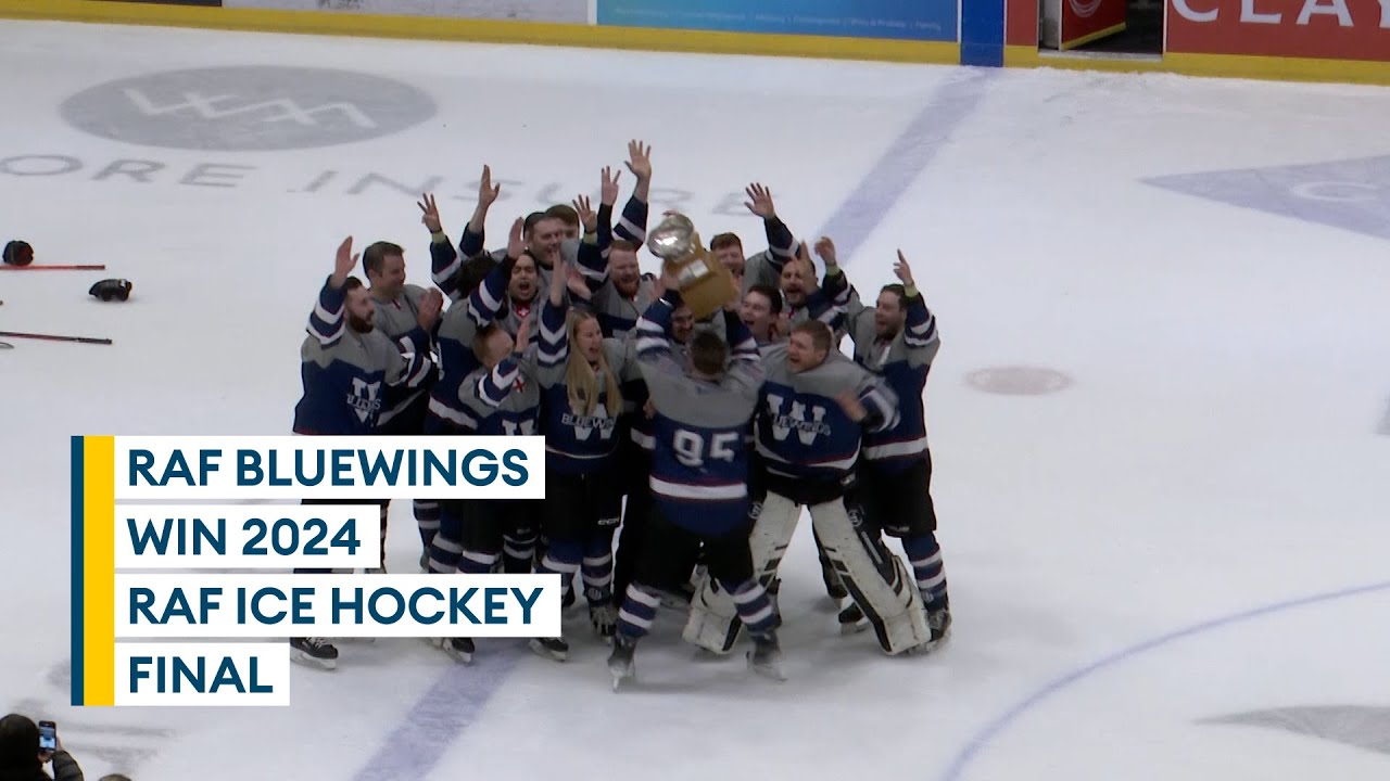 RAF ice hockey final: Bluewings come from behind to beat Vulcans | HIGHLIGHTS