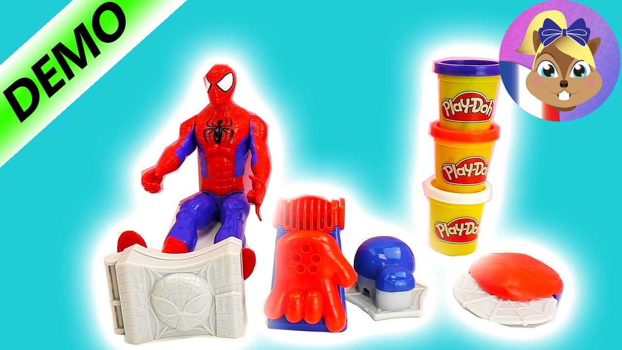 play doh en francais spiderman - Vid&eacute;o Spider Man Play Doh &ndash; Super Kit de P&acirc;te &agrave; Modeler