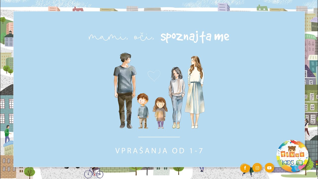 Timmy KIDS TV. Mami, oči - SPOZNAJTA ME (vprašanja od 1 do 7)