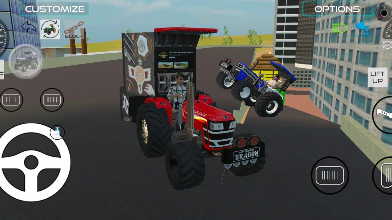 Russian tractor with Swaraj 744 tractor 