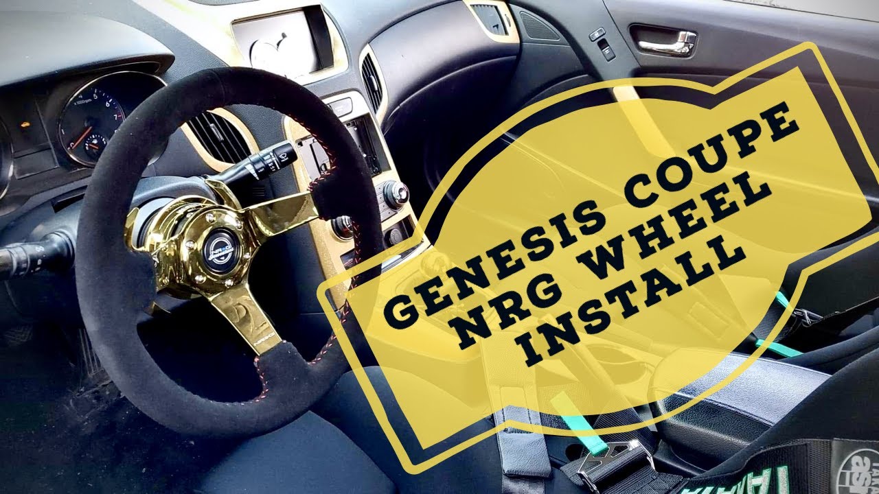 NRG Wheel Install on a Hyundai Genesis Coupe!