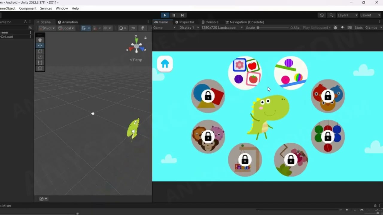 Dubby Dino - Fun Dinosaur | Games for Kids Unity Source Code #unity #unity3d #unitydev