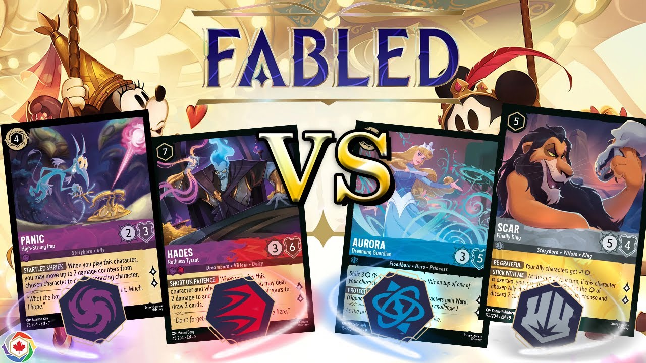 Rogue Decks?! Ruby Amethyst Damage Control VS Sapphire Steel Allies - Lorcana Fabled League Gameplay