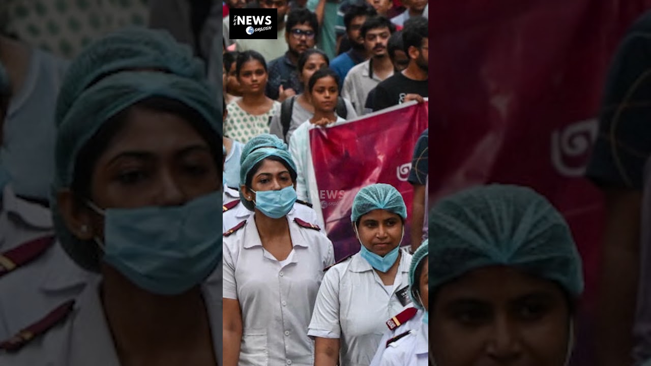 National strike held over India doctor's murder #india #kolkata #doctor #strike
